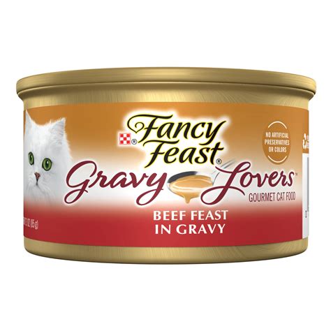 Fancy Feast Gravy Lovers Beef Feast Grilled Gourmet in Wet Cat Food ...