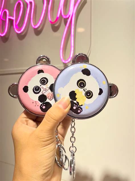 Panda Mirror Keychain | Mini Mirror – Stapleberry