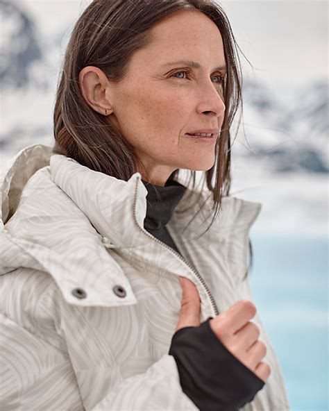 Printed Down Coat | Garnet Hill