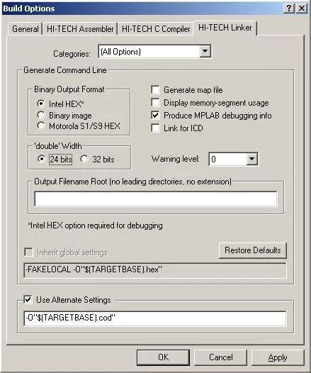 Hi-Tech C Compiler 的图像结果