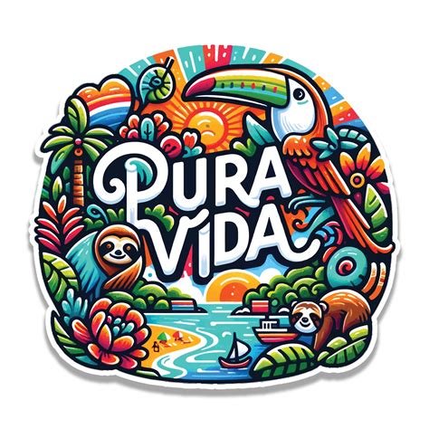 Costa Rican Pura Vida Sticker | Jeep Decal Store