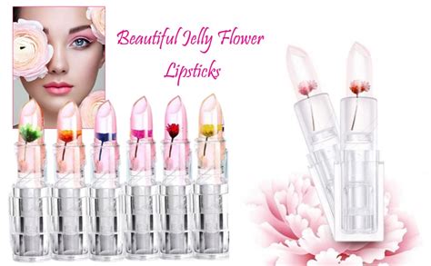 Buy LANELLIE Waterproof Flower Lipstick Jelly Flower Transparent Color ...