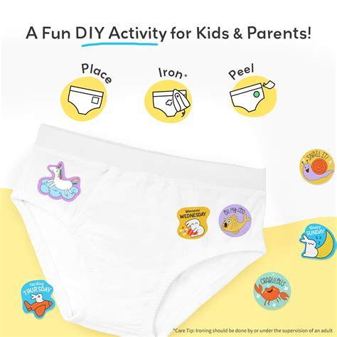 Underwear Sticker Sheets for Kids 4-8Y – SuperBottoms