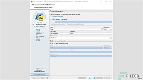 PHP Generator for MySQL 的图像结果