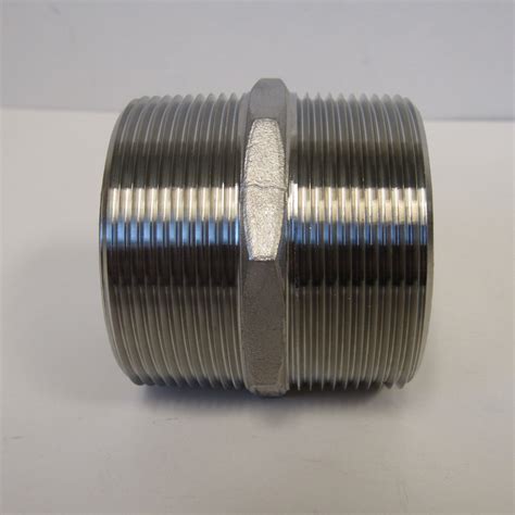 1-1/2 Inch 304 Stainless Steel Hex Nipple – PRM Filtration