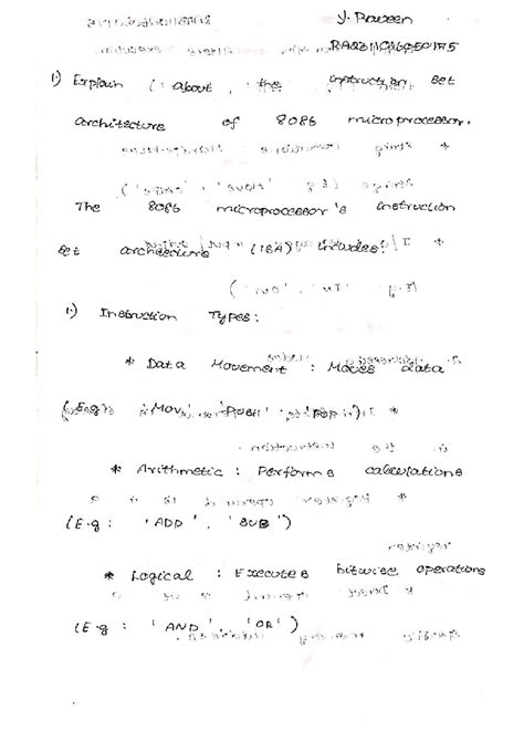 Computer Organization and Architecture - y. Roween 312410 ...