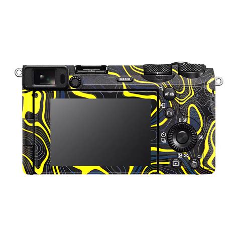 Neon Lava Contours Sony A6700 Camera Skin