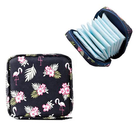 Buy House of Quirk Sanitary Napkin Storage Bag/Cosmetic Bag, Menstrual ...