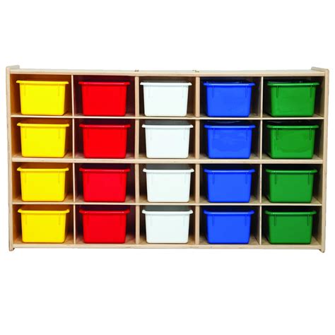 Contender 20-Cubby Storage Unit with Pastel Trays, India | Ubuy