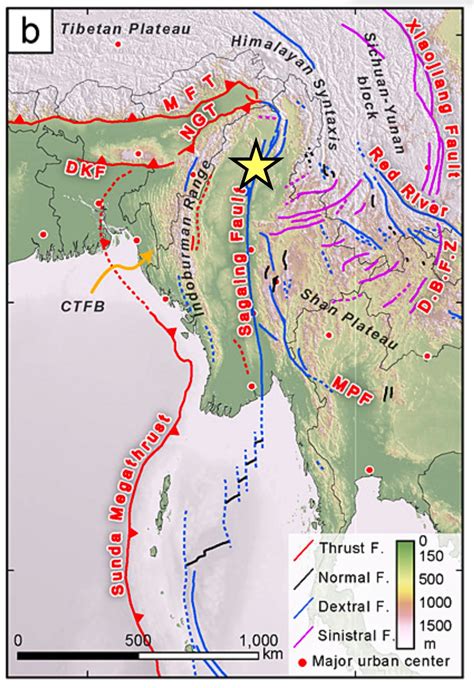M5.8 earthquake near the northern Sagaing Fault shakes Myanmar