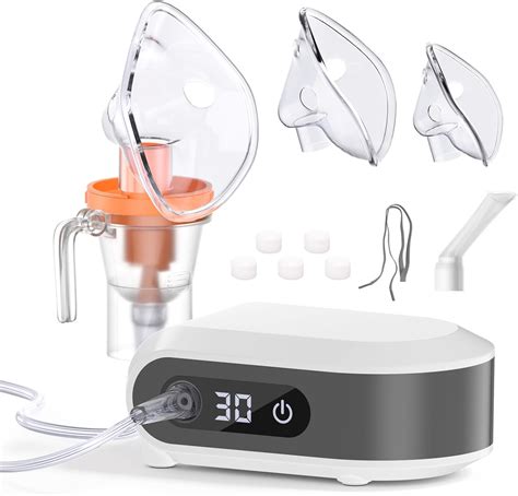 Smart Portable Nebulizer for Adults and Kids, Digital Nebulizer Machine for Kids, Breathing ...