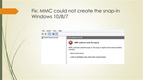 Image result for MMC Could Not Create Snap-In Windows 1.0