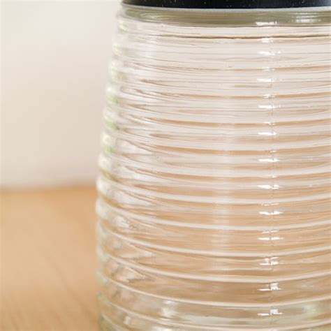 Glass Kitchen Jars With Lid Set Of 4 Rings Design 1400ml Online ...