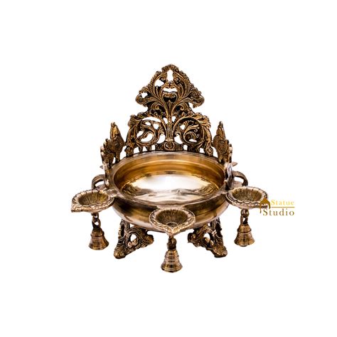 Brass Designer Antique South Indian Urli For Home Garden Office Dacor ...