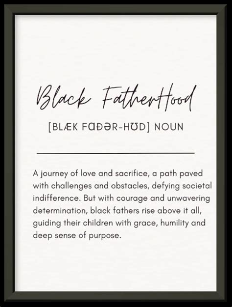FATHERHOOD Awe-inspiring DEFINITION: Printable Digital File - Etsy