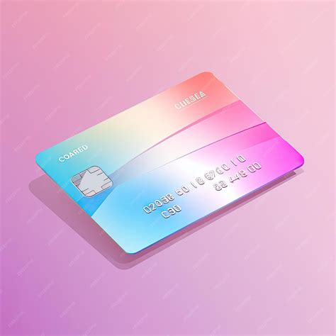 Premium AI Image | a credit card of a pink background