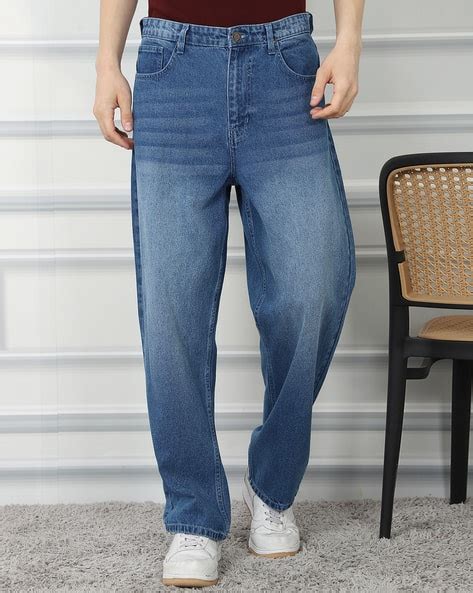 Buy Mid Blue Jeans for Men by Shein Online | sheinindia.in