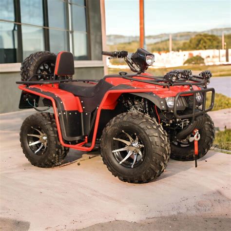 250CC Super Hunk ATV Red — 80km/h, Winch, 200kg Load — PATOYS