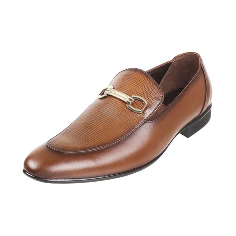 Buy Mochi Men Tan Leather Loafer Shoes UK/5 EU/39 (19-6840) at Amazon.in