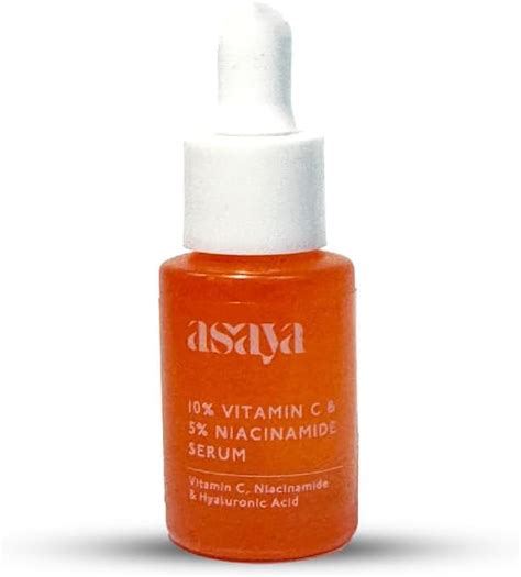 Asaya 10% Vitamin C Face Serum for Brightening & Glowing Skin | With 5% ...