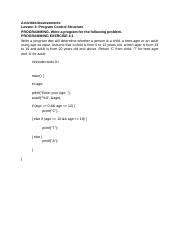Image result for Programming Exercise 4.9