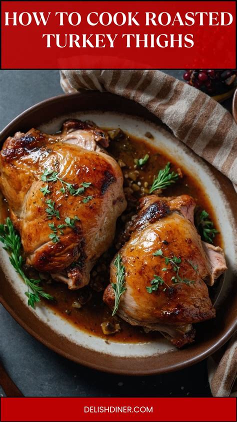 How To Cook Roasted Turkey Thighs Recipe - Delish Diner - Delish Diner