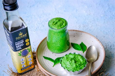 Basil and Cilantro Hemp Oil & Seed Pesto – Noigra - By Nature For Nature