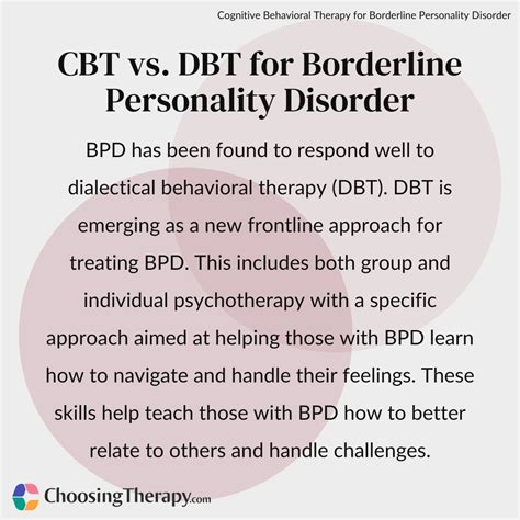 Cognitive Behavioral Therapy Treatment for BPD