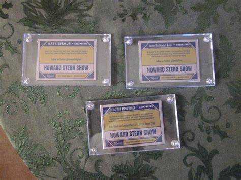 HOWARD STERN WACK PACK SET OF 3 ERIC THE ACTOR,BEETLE,BIGFOOT CARDS ...