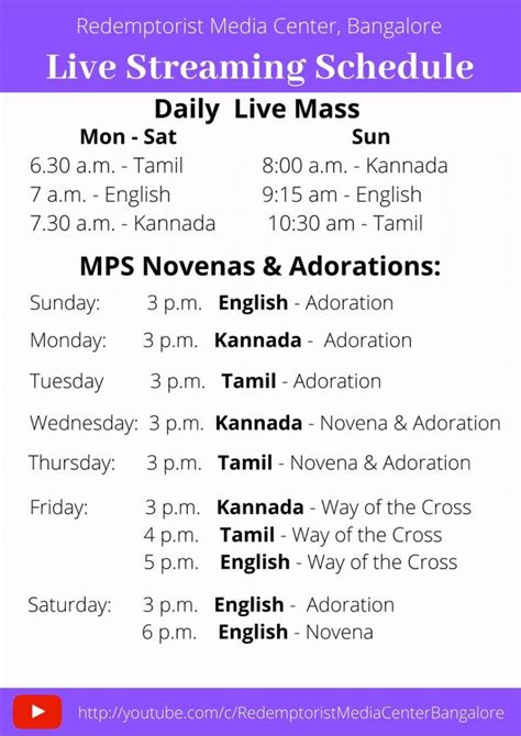 Live Streaming Schedule of the Services | CSSR