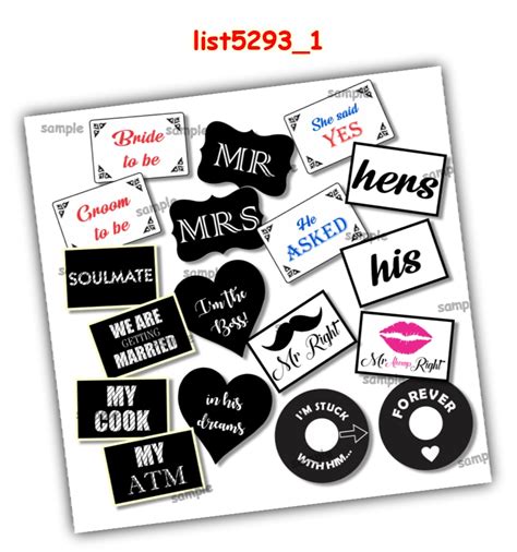 Selfie Props | Props | Wedding Designs