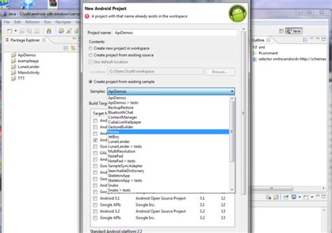 Create Android App in Eclipse 的图像结果