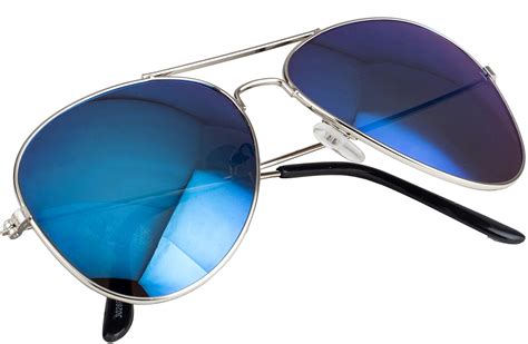 Buy NUVeW Unisex Aviator Sunglasses Multicolor Frame Metal Lens (Free ...