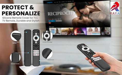 Buy RAYA Silicone Remote Cover Compatible with TCL Tv Remote 2024 Model ...