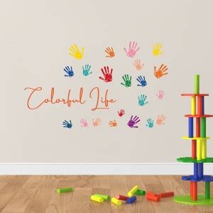 Asian Paints Wall Ons Happy Hand markings Wallstickers Vinyl Wall ...