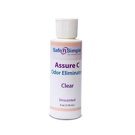 Safe N Simple Assure C Clear Lubricating Ostomy Pouch Deodorant ...