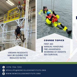 Basic Safety Training with Sea Survival, 191 Fayette St, Martinsville ...