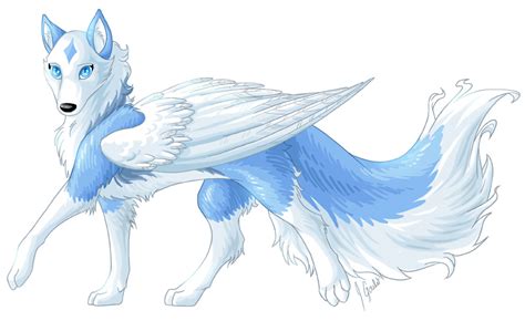 How To Draw Anime Wolves With Wings