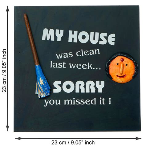"My House Was Clean Last Week. Sorry, You Missed It!" Decorative Wooden ...