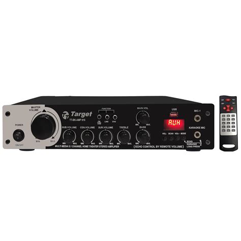 TARGET TT-BK-AMP 815 Amplifier Rms 250 Watts Karaoke 5.1 Channel ...