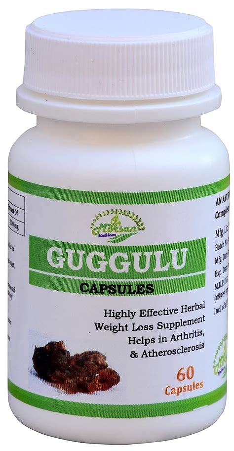 Buy Morsan's Guggulu (Commiphora mukul) Capsules, Pack of 60 x 500 mg ...