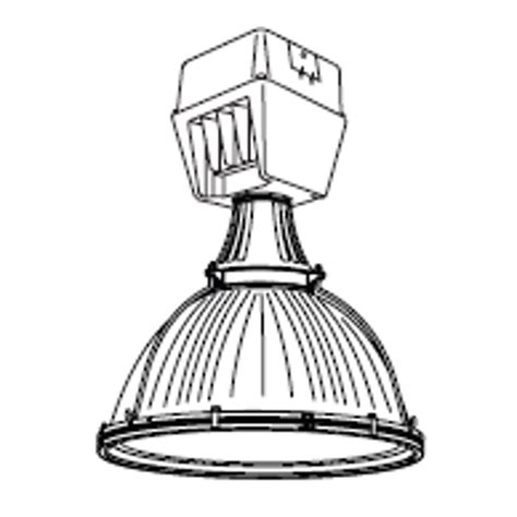 BIM objects - Free download! HBE Enclosed High Bay: Glass Reflector, 16 ...