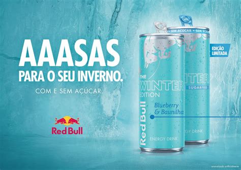 Red Bull lança edição limitada Red Bull Winter Edition Blueberry & Baunilha