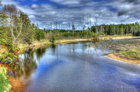 Backwaters of Lake Nipigon at Lake Nipigon, Ontario, Canada image ...