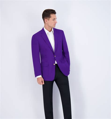 Neil Allyn Men's Purple Blazer Jacket