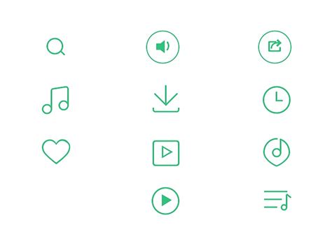 QQ音乐 - Material icon Design|UI|图标|pandecheng_临摹作品-站酷ZCOOL