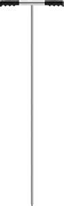 Stainless Steel Soil Probe Rod, 32-48 inch Hight Adjustable Ground Rod ...