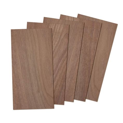 Walnut Wood Sheets Thin Lumber, Black Dark Unfinished Board for Crafts ...