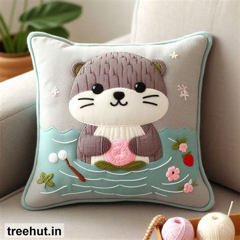Otter Cushion Design Ideas, Animal Cushion Ideas