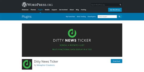 codecanyon ditty rss ticker
